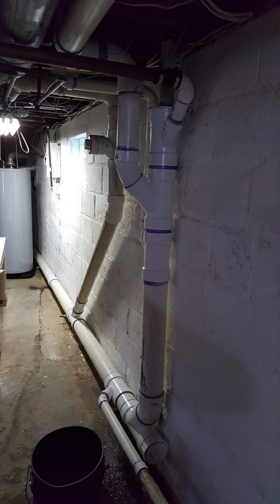 Cast Iron to PVC Pipe Replacement